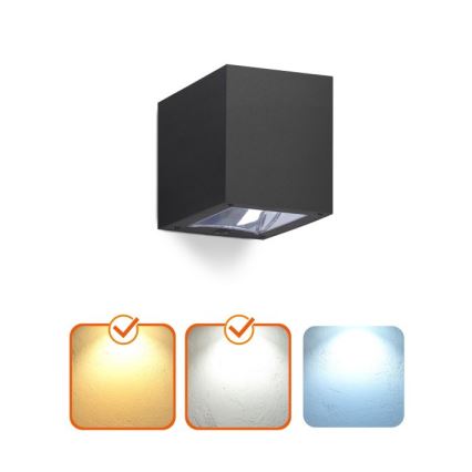 LED Solární nástěnné svítidlo se senzorem QUERK LED/1,2V 3000/4000K IP54 800 mAh