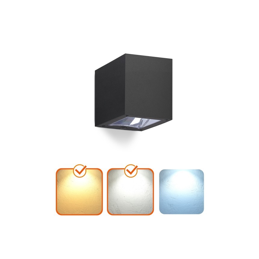 LED Solární nástěnné svítidlo se senzorem QUERK LED/1,2V 3000/4000K IP54 800 mAh