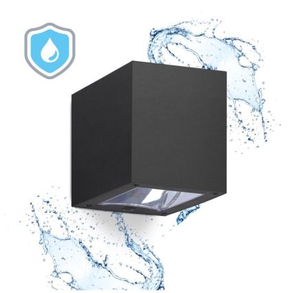 LED Solární nástěnné svítidlo se senzorem QUERK LED/1,2V 3000/4000K IP54 800 mAh