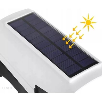 LED Solární maketa bezpečnostní kamery se senzorem KAMERA LED/1W/3,7V 1200 mAh IP44 + dálkové ovládání