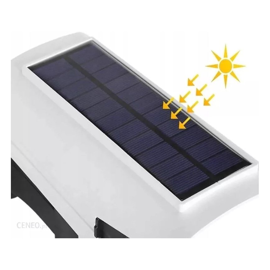 LED Solární maketa bezpečnostní kamery se senzorem KAMERA LED/1W/3,7V 1200 mAh IP44 + dálkové ovládání