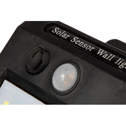 LED Solární nástěnné svítidlo se senzorem LED/0,55W/3,7V 1200 mAh IP65