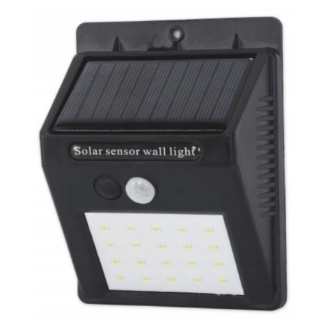 LED Solární nástěnné svítidlo se senzorem LED/0,55W/3,7V IP65
