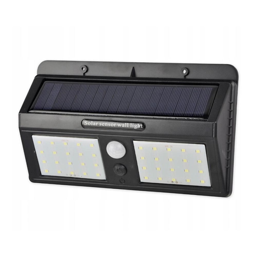 LED Solární nástěnné svítidlo se senzorem LED/1,2W/3,7V 2400 mAh IP54