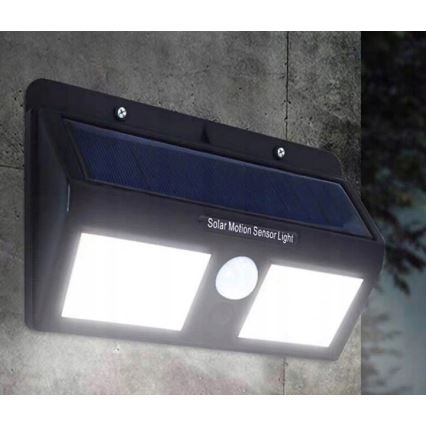 LED Solární nástěnné svítidlo se senzorem LED/1,2W/3,7V 2400 mAh IP54