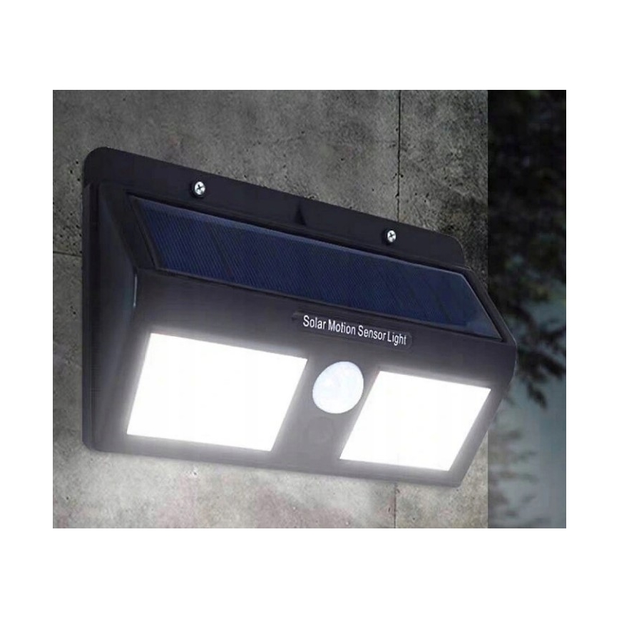 LED Solární nástěnné svítidlo se senzorem LED/1,2W/3,7V 2400 mAh IP54