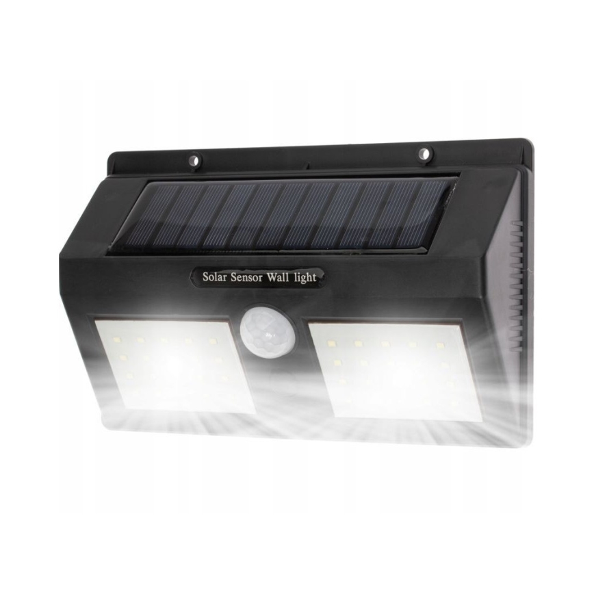 LED Solární nástěnné svítidlo se senzorem LED/1,2W/3,7V 2400 mAh IP54