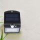 LED Solární nástěnné svítidlo se senzorem LED/1.5W/3,7V IP65 černá