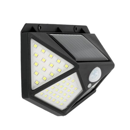 LED Solární nástěnné svítidlo se senzorem LED/1W/3,7V 6500K IP44