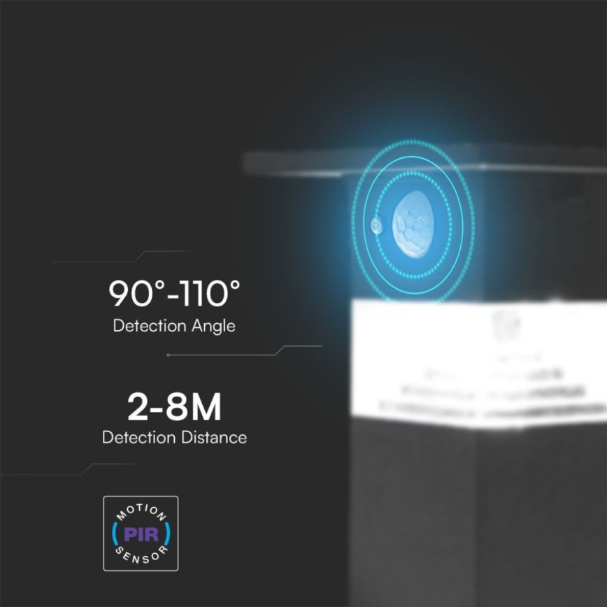 LED Solární nástěnné svítidlo se senzorem LED/2,5W/3,7V IP54 3000K 2200 mAh