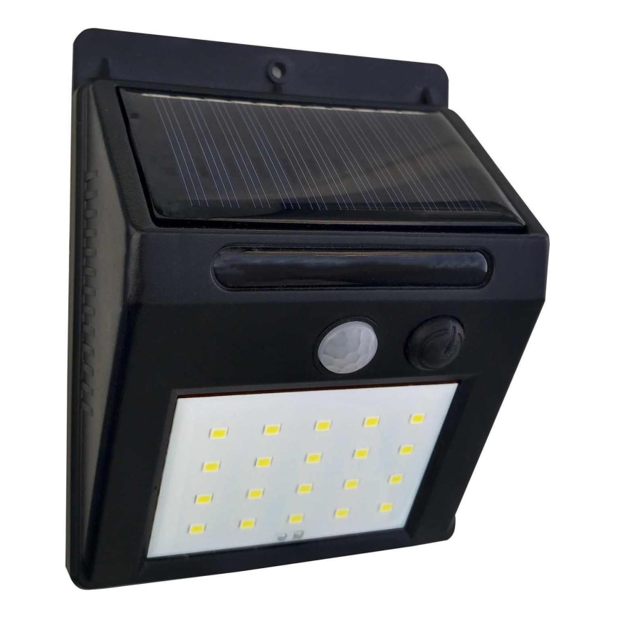 LED Solární nástěnné svítidlo se senzorem LED/3W/3,7V 1200 mAh IP44