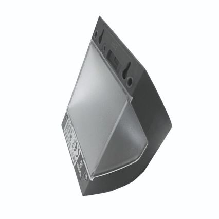 LED Solární nástěnné svítidlo se senzorem LED/3W/3,7V 3000/4000K 1200 mAh IP54 antracit