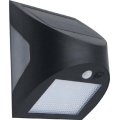 LED Solární nástěnné svítidlo se senzorem LED/3W/3,7V 3000/4000K 1200 mAh IP54 černá