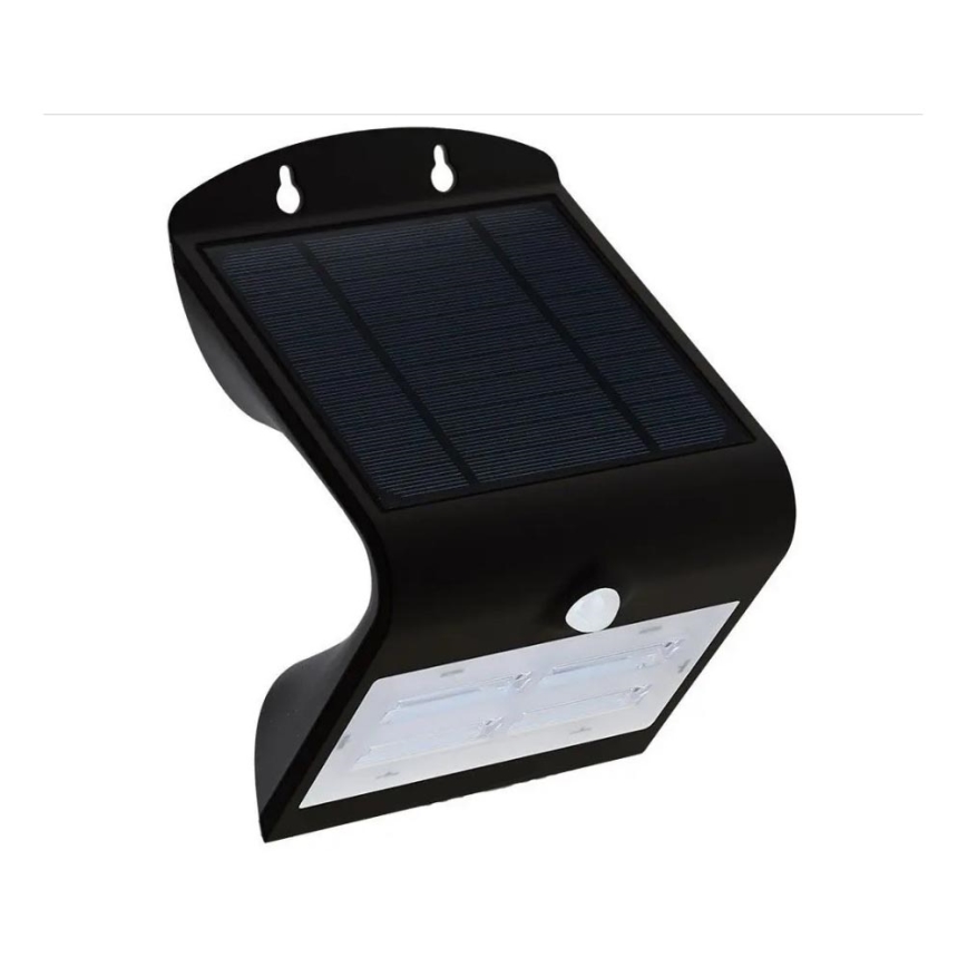 LED Solární nástěnné svítidlo se senzorem LED/3W/3,7V 3000/4000K IP65 2000 mAh černá