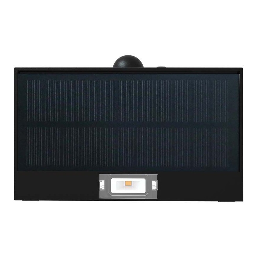 LED Solární nástěnné svítidlo se senzorem LED/3W/3,7V 3000K/4000K IP65 1200 mAh černá