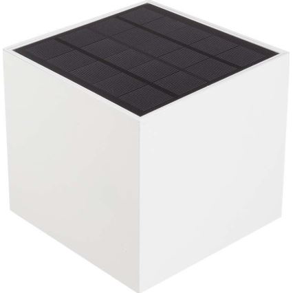 LED Solární nástěnné svítidlo se senzorem LED/3W/3,7V IP65 4000K 2600 mAh bílá