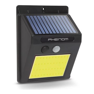 LED Solární nástěnné svítidlo se senzorem LED/3W/5,5V IP55 1200 mAh