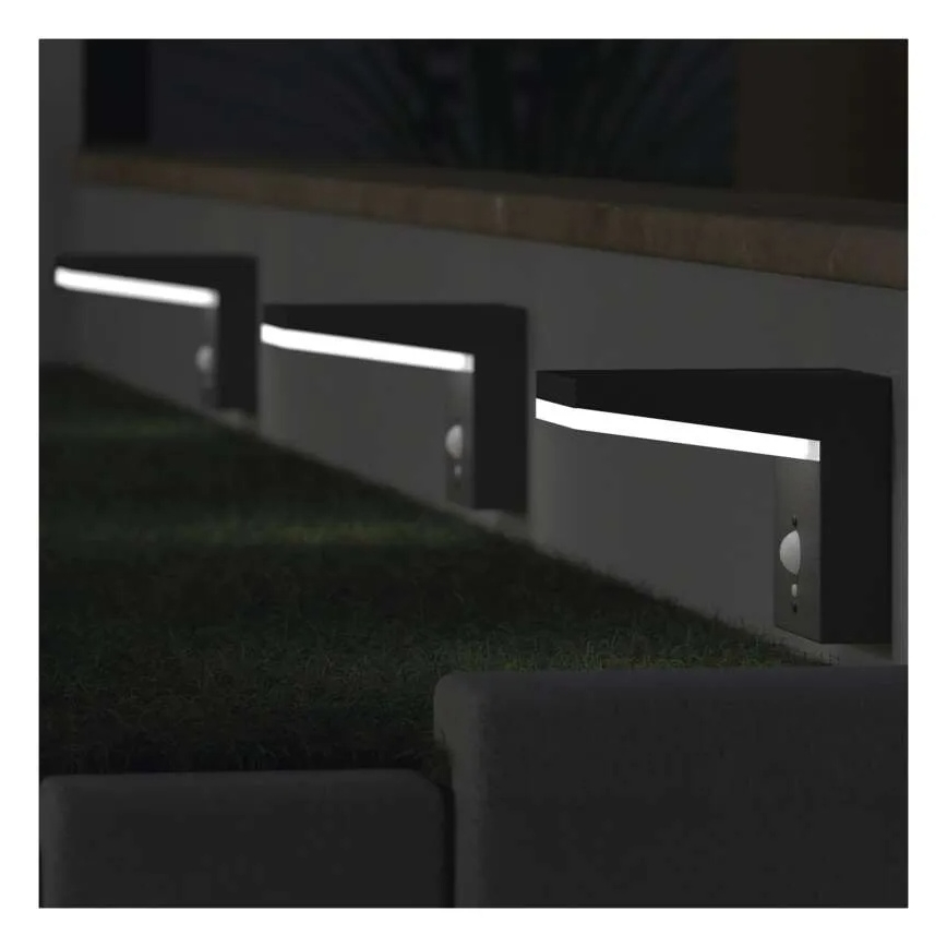 LED Solární nástěnné svítidlo se senzorem LED/4,4W/3,7V 2200 mAh IP44