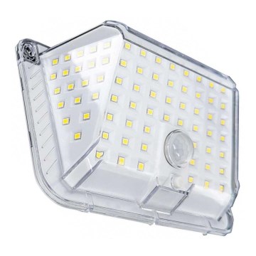LED Solární nástěnné svítidlo se senzorem LED/5W/3,7V 1200 mAh IP44