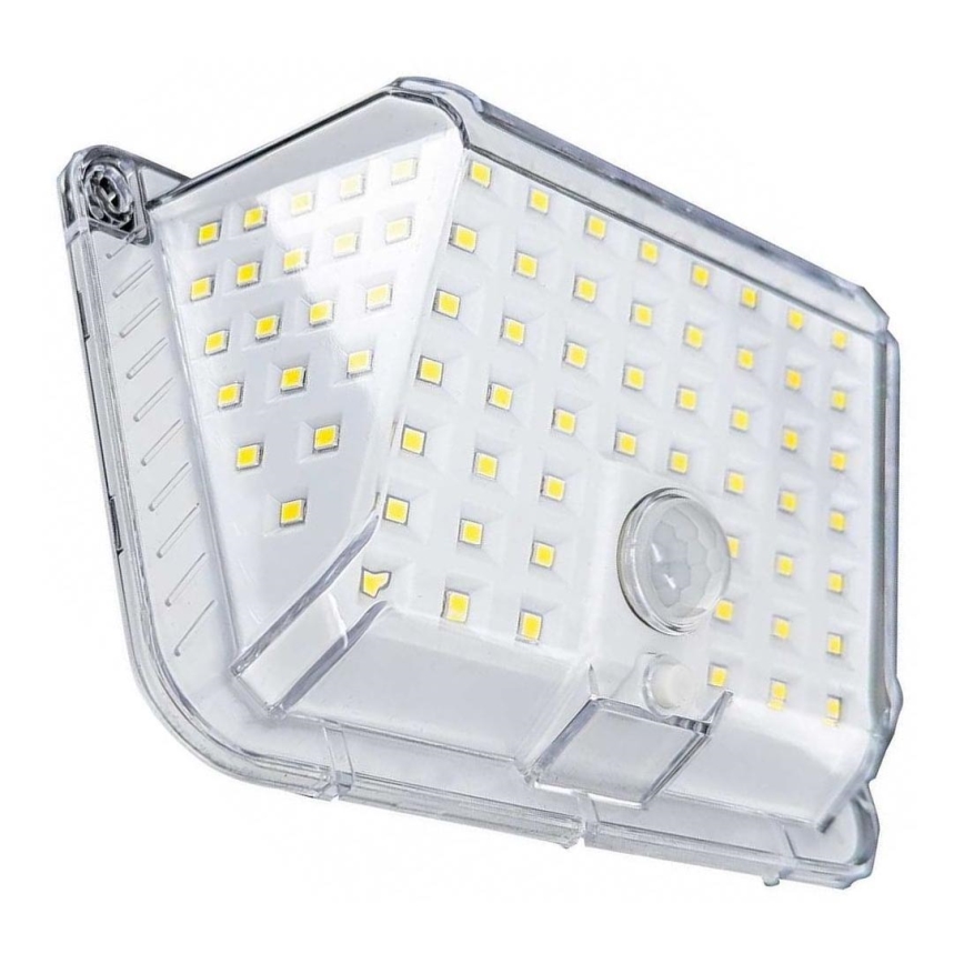 LED Solární nástěnné svítidlo se senzorem LED/5W/3,7V 1200 mAh IP44
