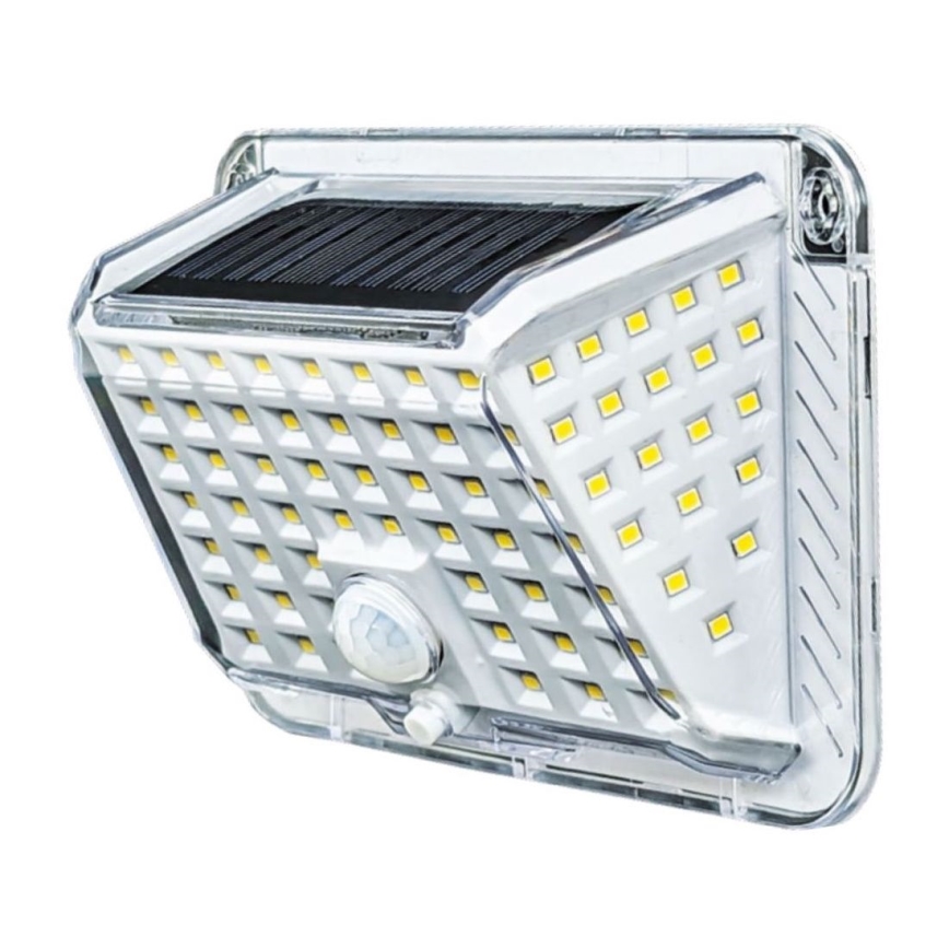 LED Solární nástěnné svítidlo se senzorem LED/5W/3,7V 1200 mAh IP44