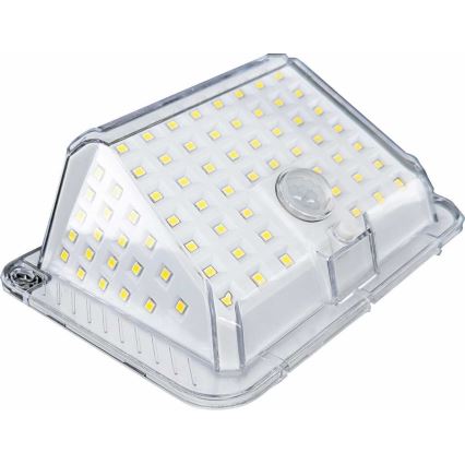 LED Solární nástěnné svítidlo se senzorem LED/5W/3,7V 1200 mAh IP44