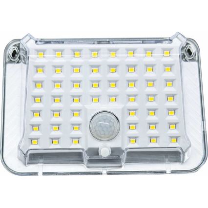 LED Solární nástěnné svítidlo se senzorem LED/5W/3,7V 1200 mAh IP44