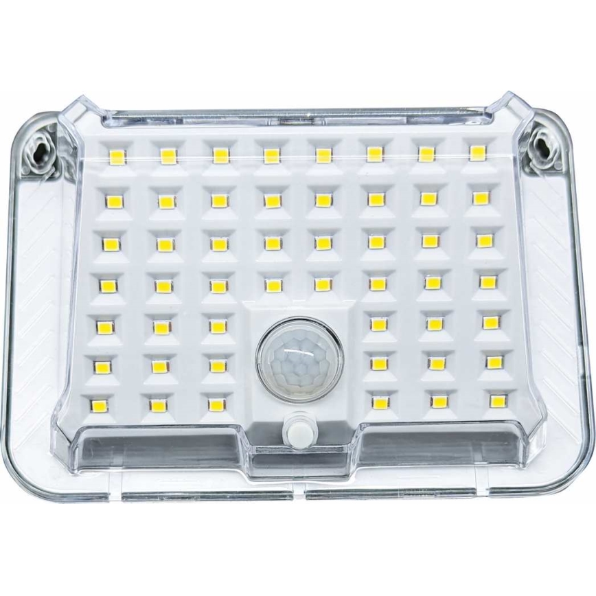 LED Solární nástěnné svítidlo se senzorem LED/5W/3,7V 1200 mAh IP44