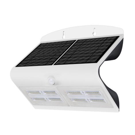 LED Solární nástěnné svítidlo se senzorem LED/6,8W IP65 bílé