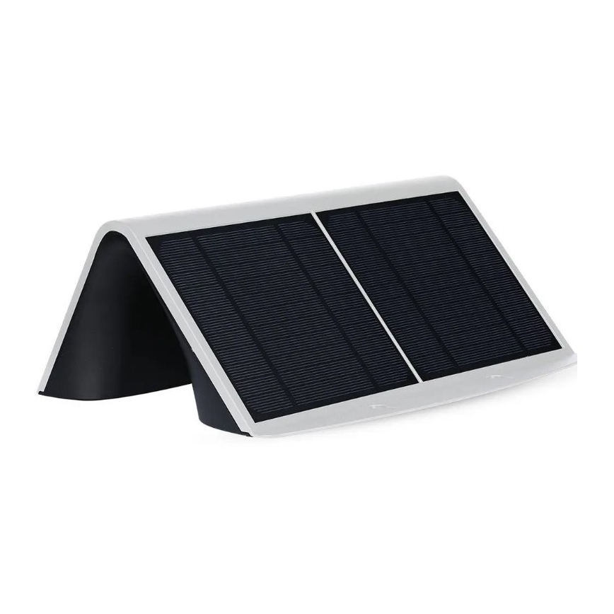 LED Solární nástěnné svítidlo se senzorem LED/7W/3,7V 4000K IP65 bílá