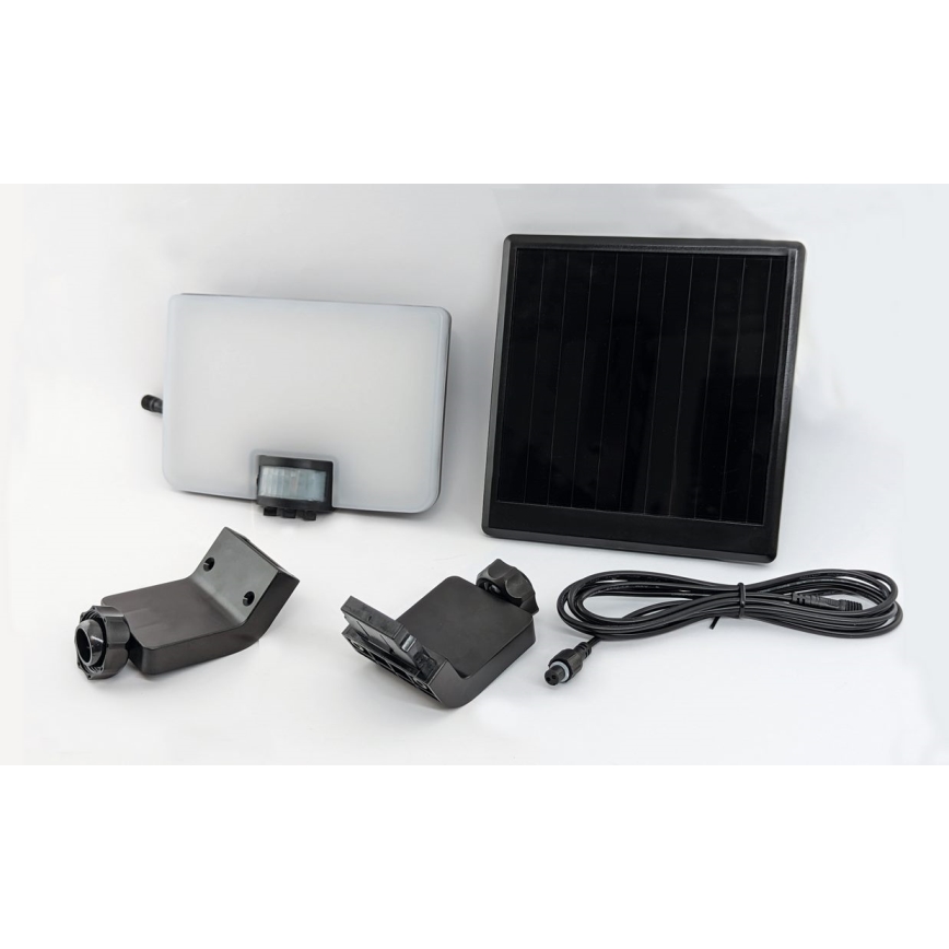 LED Solární nástěnné svítidlo se senzorem LED/8W/3,7V 2000 mAh IP54