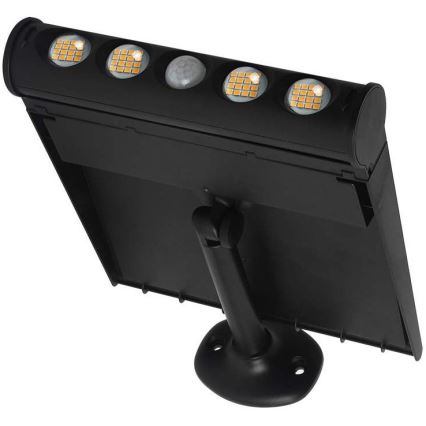 LED Solární nástěnné svítidlo se senzorem LED/8W/3,7V IP65 3000K 4000 mAh