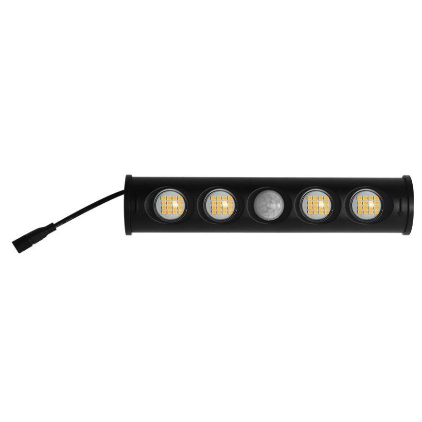 LED Solární nástěnné svítidlo se senzorem LED/8W/3,7V IP65 3000K 4000 mAh