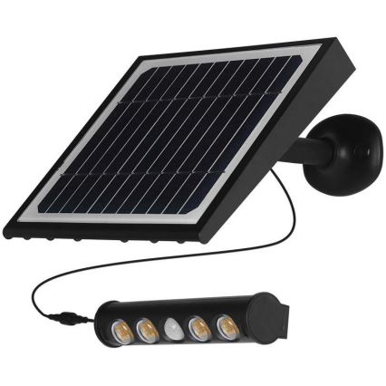 LED Solární nástěnné svítidlo se senzorem LED/8W/3,7V IP65 3000K 4000 mAh