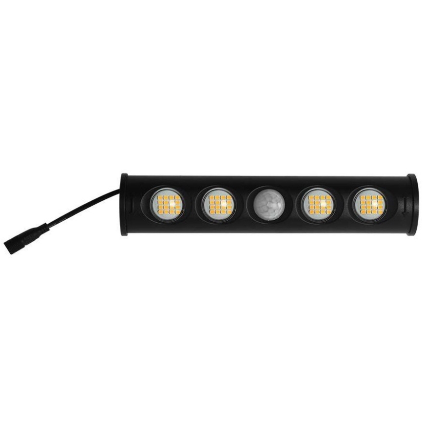 LED Solární nástěnné svítidlo se senzorem LED/8W/3,7V IP65 4000K 4000 mAh