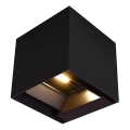 LED Solární nástěnné svítidlo se senzorem LED/9W/3,7V 3000/4000/5000K IP65 2600 mAh černá