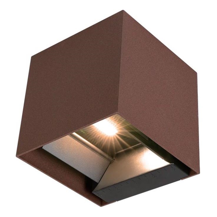 LED Solární nástěnné svítidlo se senzorem LED/9W/3,7V IP65 4000K 2600 mAh hnědá