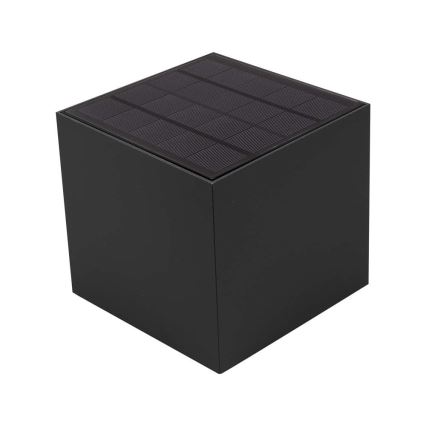 LED Solární nástěnné svítidlo se senzorem LED/9W/5V 3000/4000/5000K IP65 2600 mAh antracit