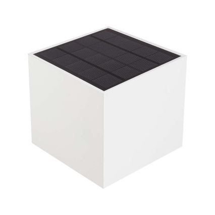 LED Solární nástěnné svítidlo se senzorem LED/9W/5V 3000/4000/5000K IP65 2600 mAh bílá