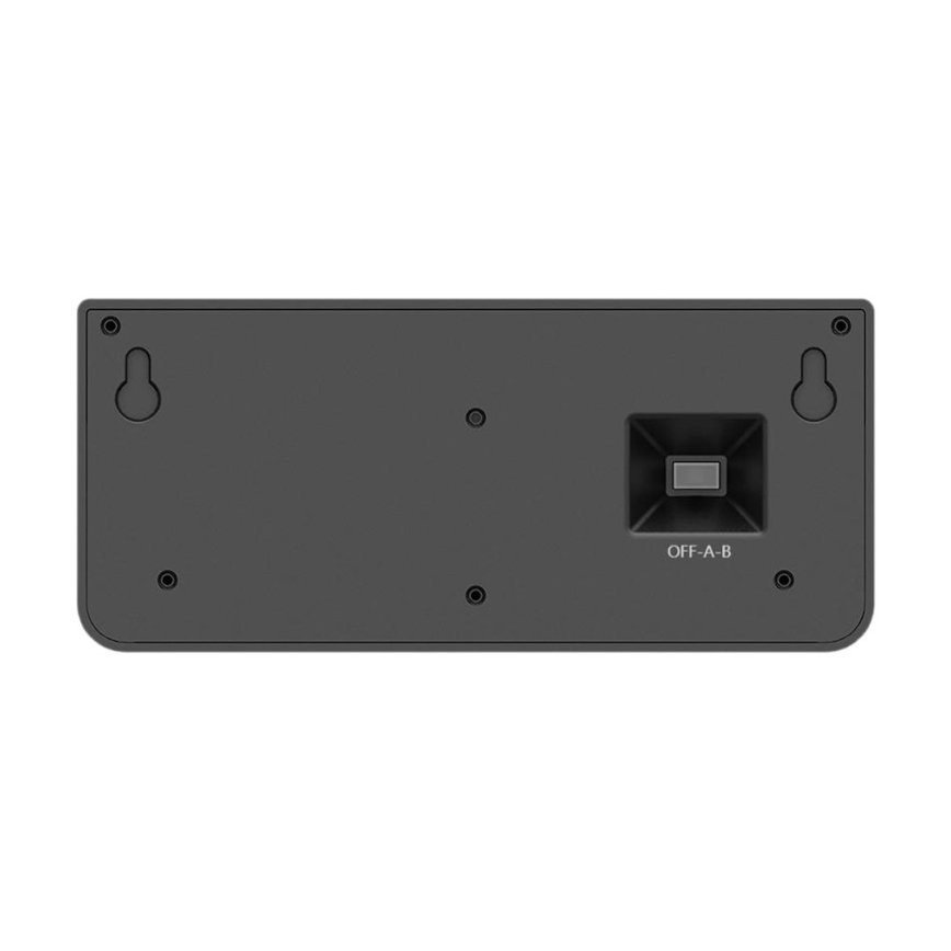 LED Solární nástěnné svítidlo se senzorem LINK LED/5W/3,7V 2000 mAh IP65 černá