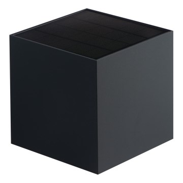 LED Solární nástěnné svítidlo se senzorem REKA LED/6W/3,7V 1800 mAh 3000/4000/6500K IP65 antracit