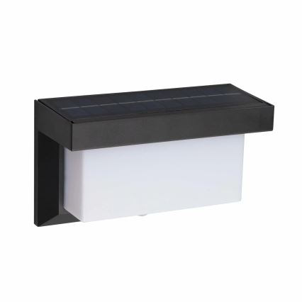 LED Solární nástěnné svítidlo se senzorem TONY LED/3,7V 1800 mAh IP44