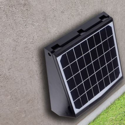 LED Solární nástěnné svítidlo se senzorem pohybu a soumraku TRANSFORMER LED/7W/3,7V IP65 + dálkové ovládání
