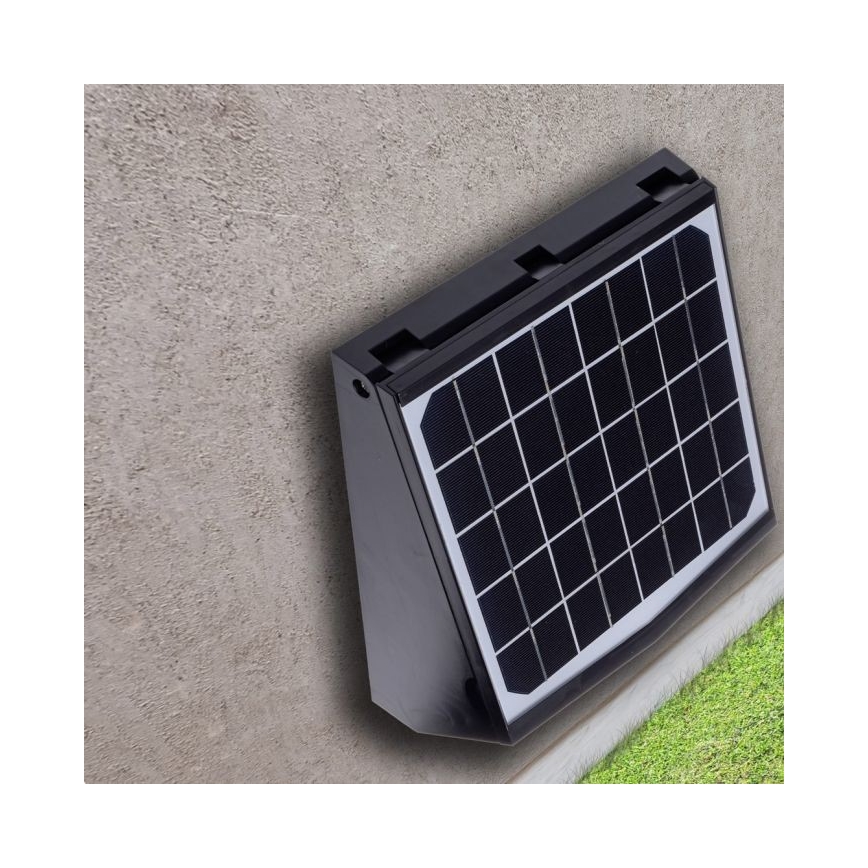 LED Solární nástěnné svítidlo se senzorem pohybu a soumraku TRANSFORMER LED/7W/3,7V IP65 + dálkové ovládání