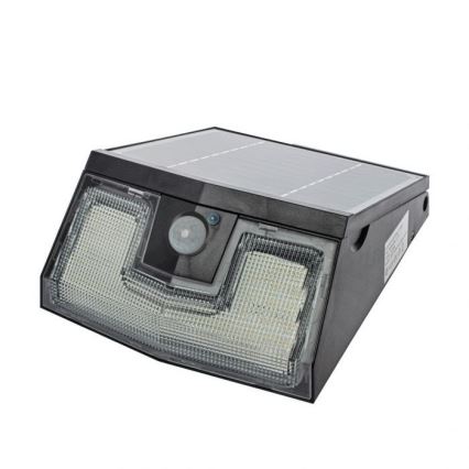 LED Solární nástěnné svítidlo se senzorem pohybu a soumraku TRANSFORMER LED/7W/3,7V IP65 + dálkové ovládání