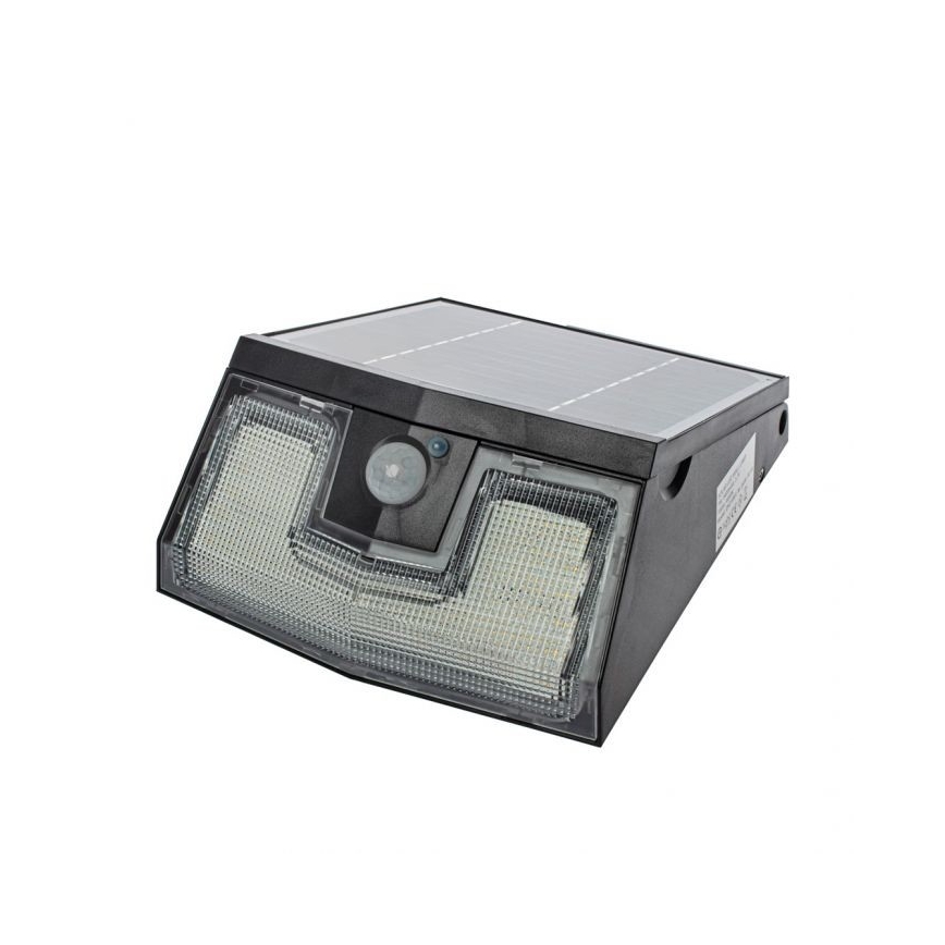 LED Solární nástěnné svítidlo se senzorem pohybu a soumraku TRANSFORMER LED/7W/3,7V IP65 + dálkové ovládání