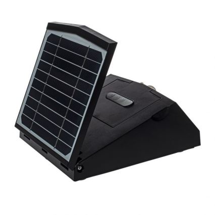 LED Solární nástěnné svítidlo se senzorem pohybu a soumraku TRANSFORMER LED/7W/3,7V IP65 + dálkové ovládání