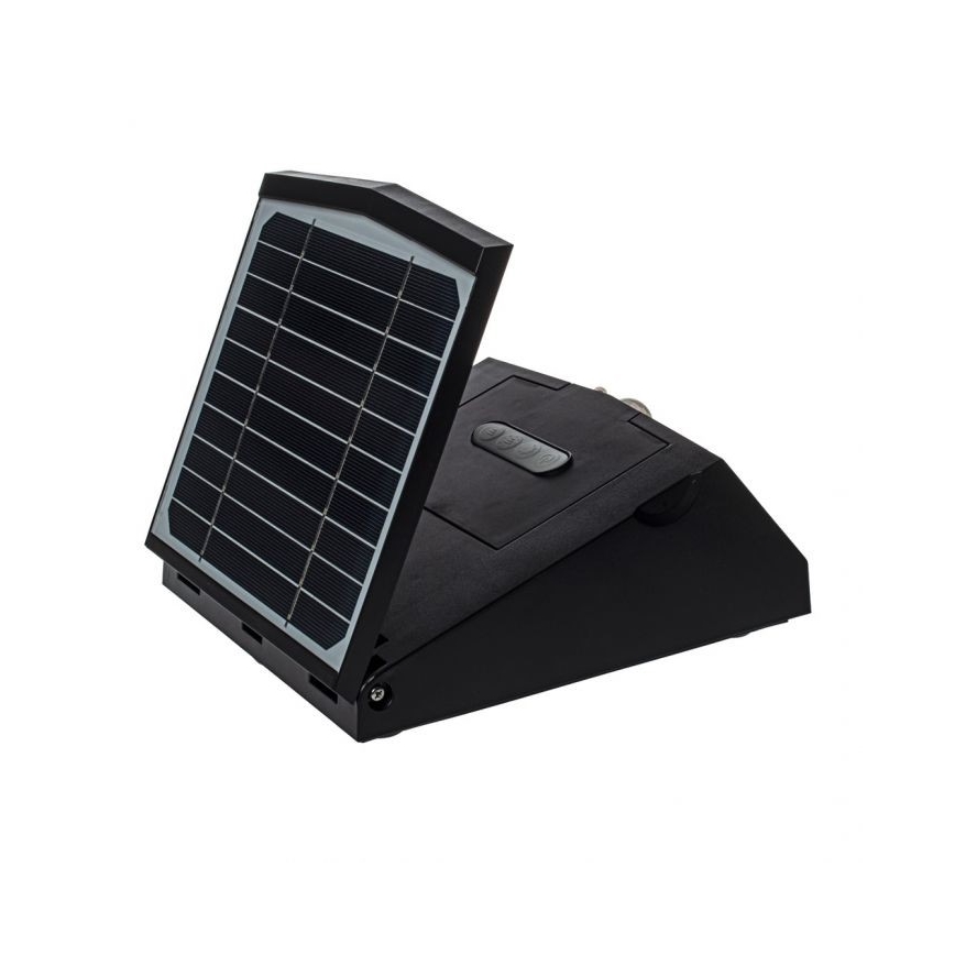LED Solární nástěnné svítidlo se senzorem pohybu a soumraku TRANSFORMER LED/7W/3,7V IP65 + dálkové ovládání