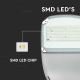 LED Stmívatelná solární pouliční lampa SAMSUNG CHIP LED/50W/6,4V 4000K IP65 + dálkové ovládání