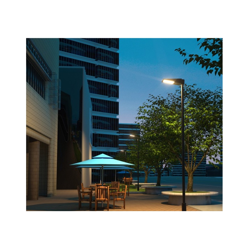LED Stmívatelná solární pouliční lampa se senzorem STREET LED/30W/9,6V 3000/4000K 6000 mAh IP65 + dálkové ovládání